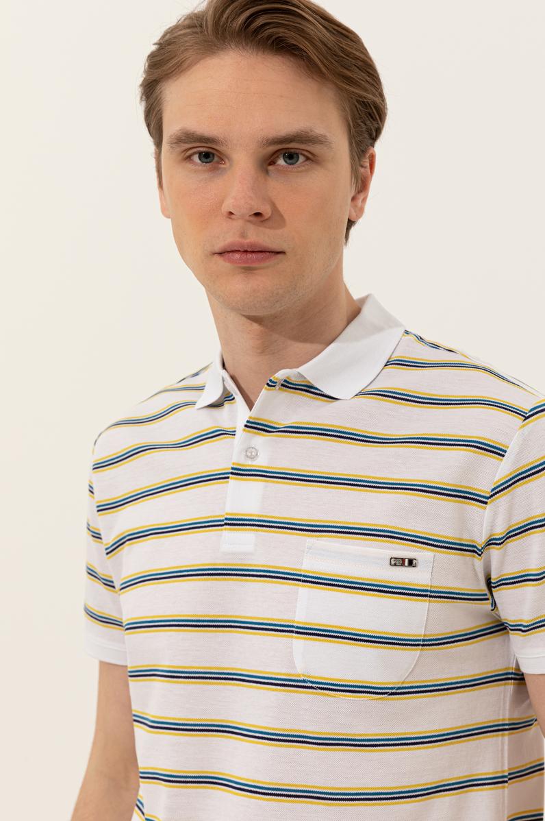 Erkek Beyaz Polo Yaka Tişört