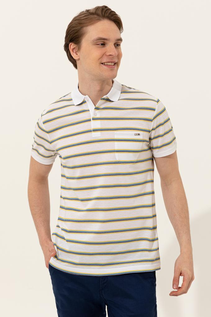 Erkek Beyaz Polo Yaka Tişört