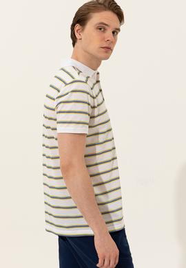 Erkek Beyaz Polo Yaka Tişört - 50249273010