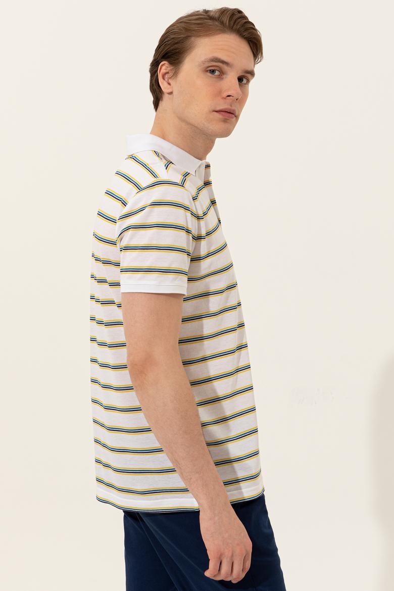 Erkek Beyaz Polo Yaka Tişört - 50249273010