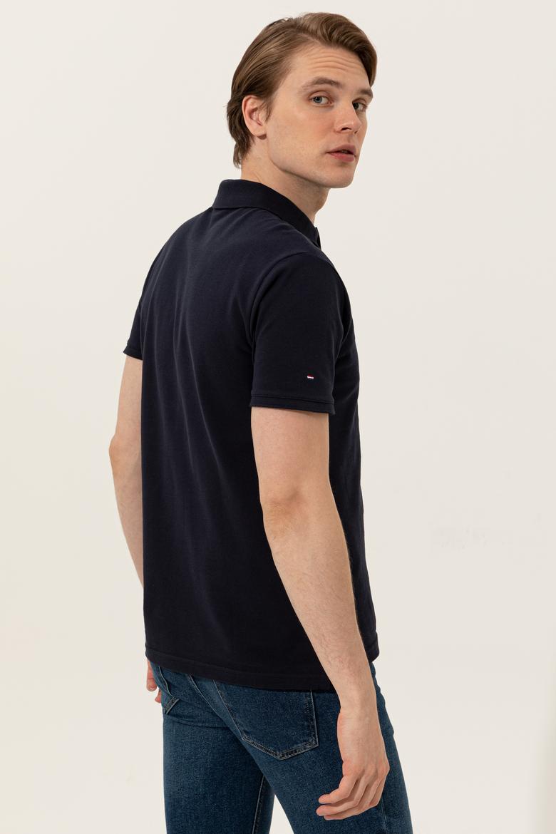 Erkek Koyu Lacivert Basic Tişört - 50248556120