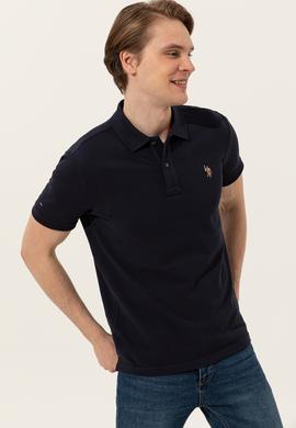 Erkek Koyu Lacivert Basic Tişört - 50248556120