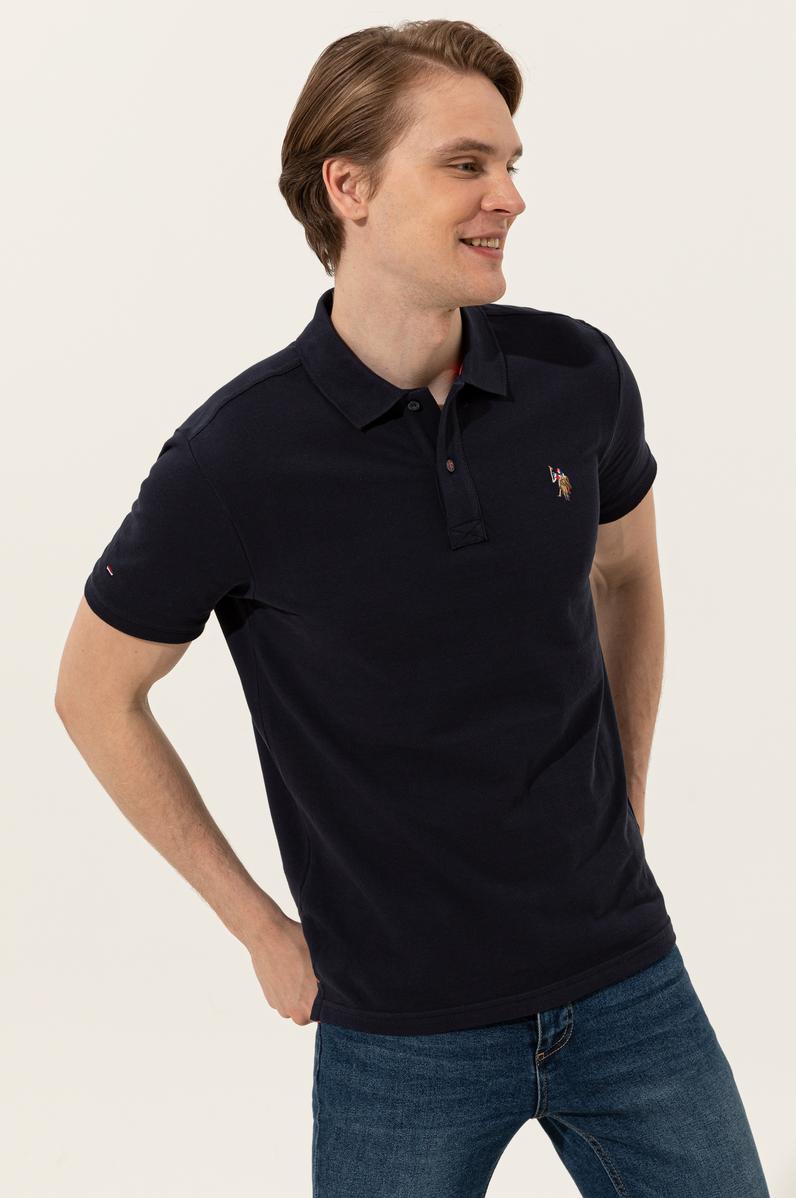 Erkek Koyu Lacivert Basic Tişört