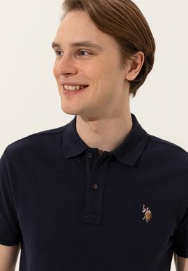 Erkek Koyu Lacivert Basic Tişört - 50248556120