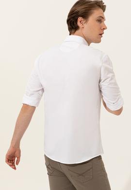 Erkek Beyaz Uzun Kollu Basic Gömlek - 50254188019