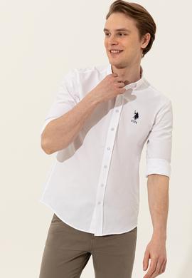Erkek Beyaz Uzun Kollu Basic Gömlek - 50254188019