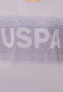 Kadın Lila Bisiklet Yaka Tişört - 50249033006