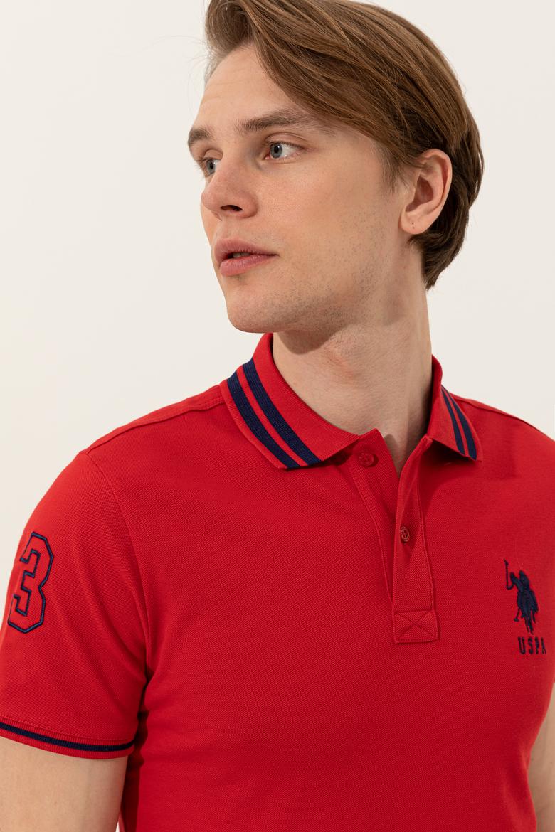 Erkek Kırmızı Basic Tişört - 50249145088