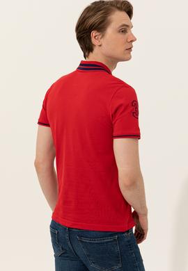 Erkek Kırmızı Basic Tişört - 50249145088