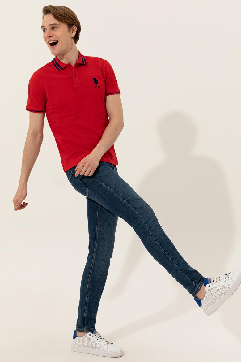 Erkek Kırmızı Basic Tişört - 50249145088