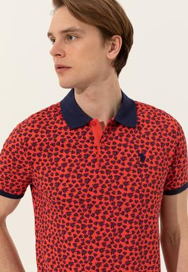 Erkek Kırmızı Polo Yaka Tişört - 50247737032