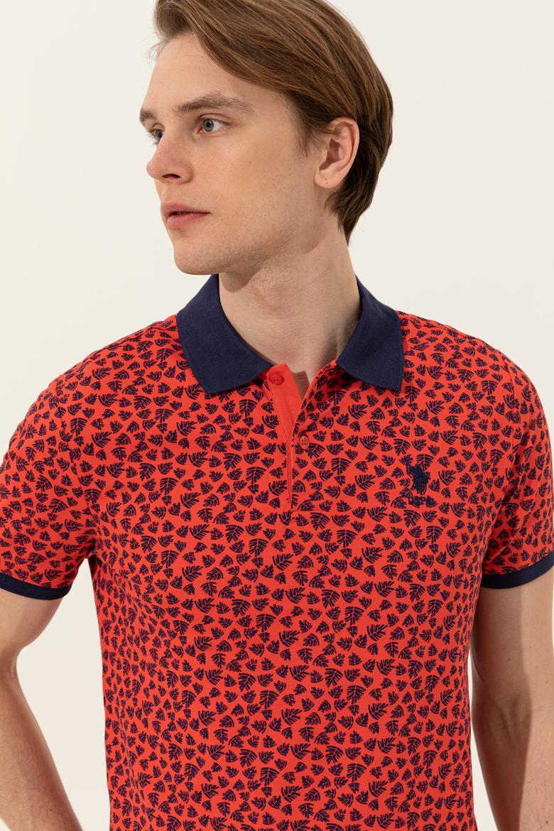 Erkek Kırmızı Polo Yaka Tişört - 50247737032