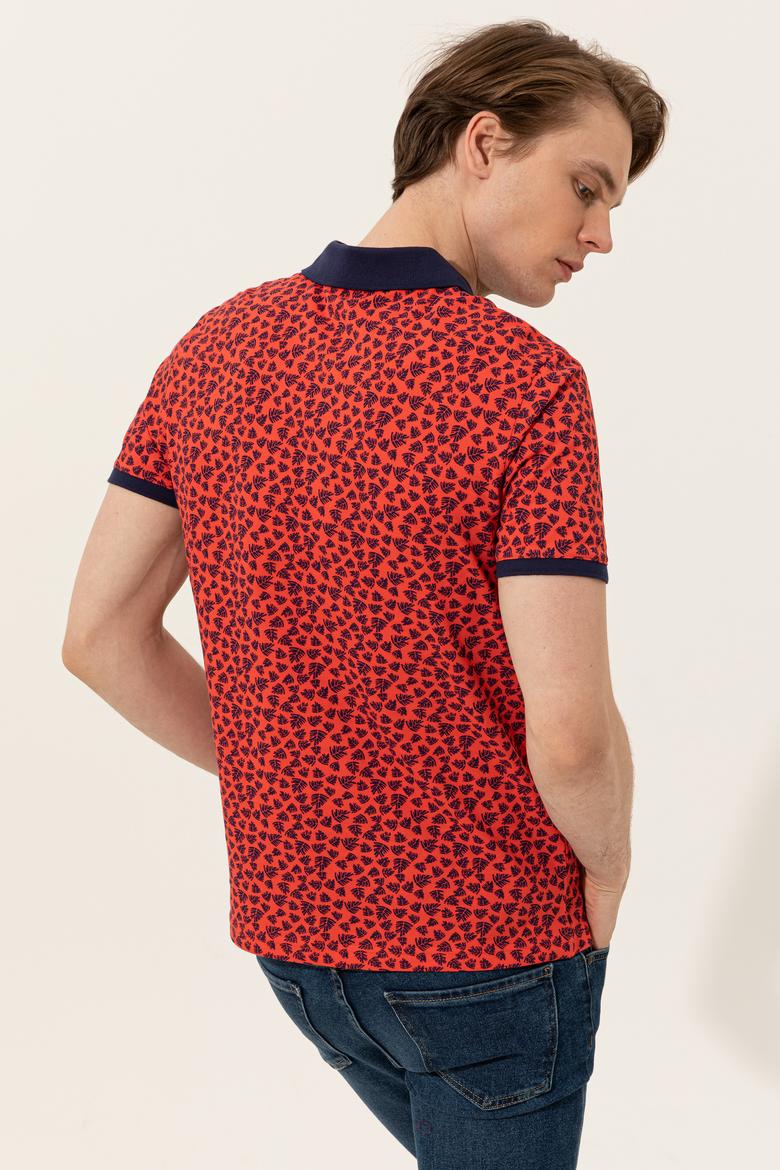Erkek Kırmızı Polo Yaka Tişört - 50247737032
