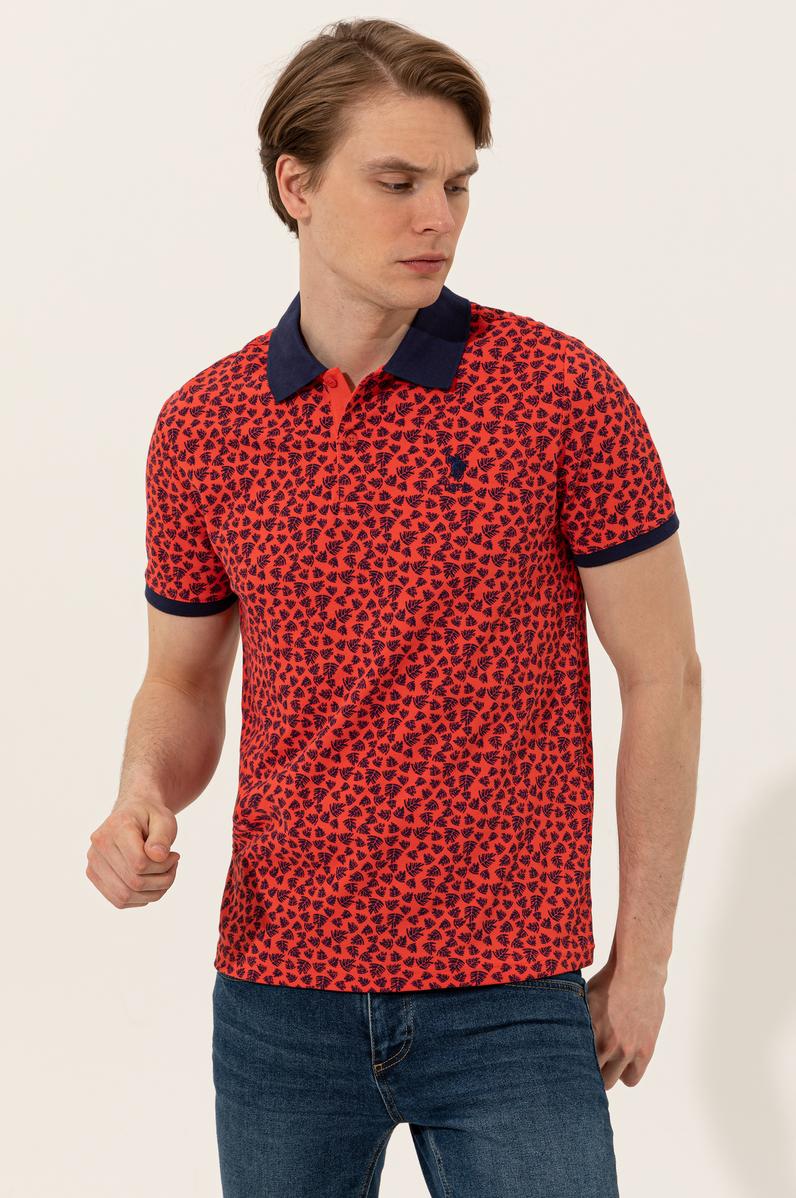 Erkek Kırmızı Polo Yaka Tişört