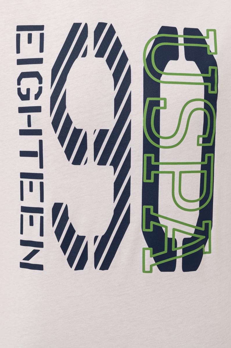 Erkek Beyaz Bisiklet Yaka Tişört