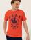 Erkek Kırmızı Bisiklet Yaka T-Shirt
