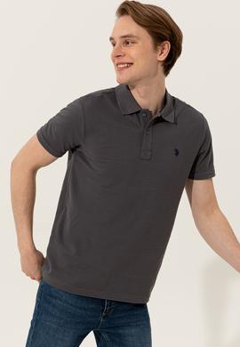 Erkek Antrasit Basic Polo Yaka Tişört - 50249149412