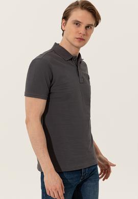 Erkek Antrasit Basic Polo Yaka Tişört - 50249149412