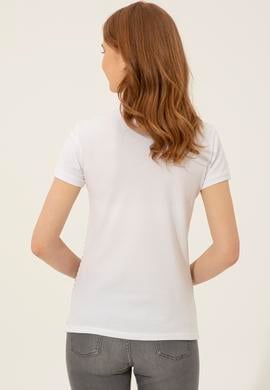 Kadın Haki Polo Yaka Tişört - 50248442010