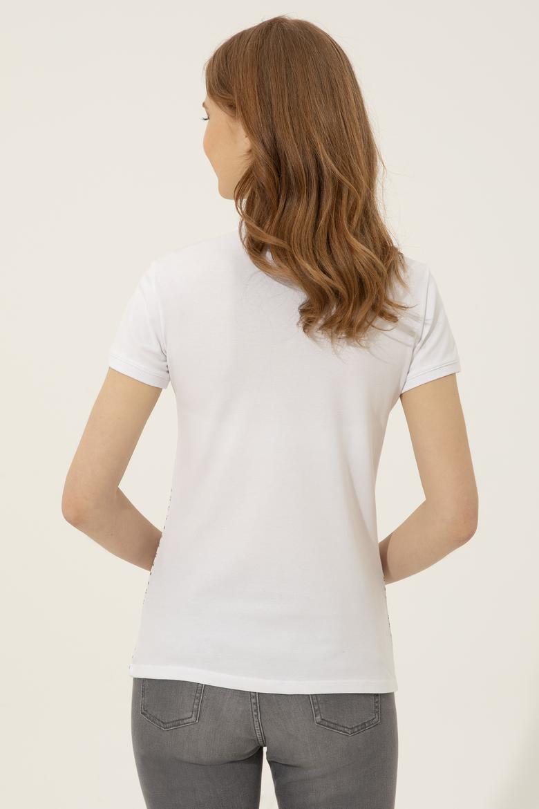 Kadın Haki Polo Yaka Tişört - 50248442010