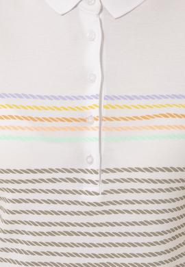 Kadın Haki Polo Yaka Tişört - 50248442010