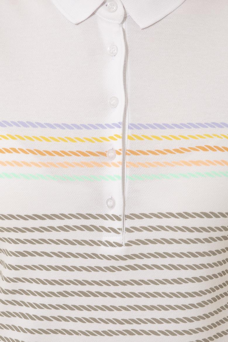 Kadın Haki Polo Yaka Tişört - 50248442010