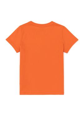Erkek Çocuk Turuncu Bisiklet Yaka Tişört - 50247351091