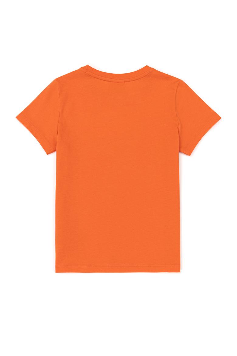 Erkek Çocuk Turuncu Bisiklet Yaka Tişört - 50247351091