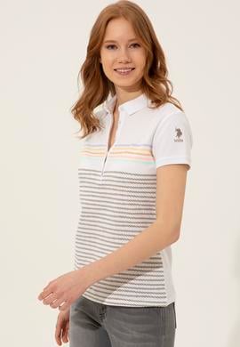 Kadın Haki Polo Yaka Tişört - 50248442010