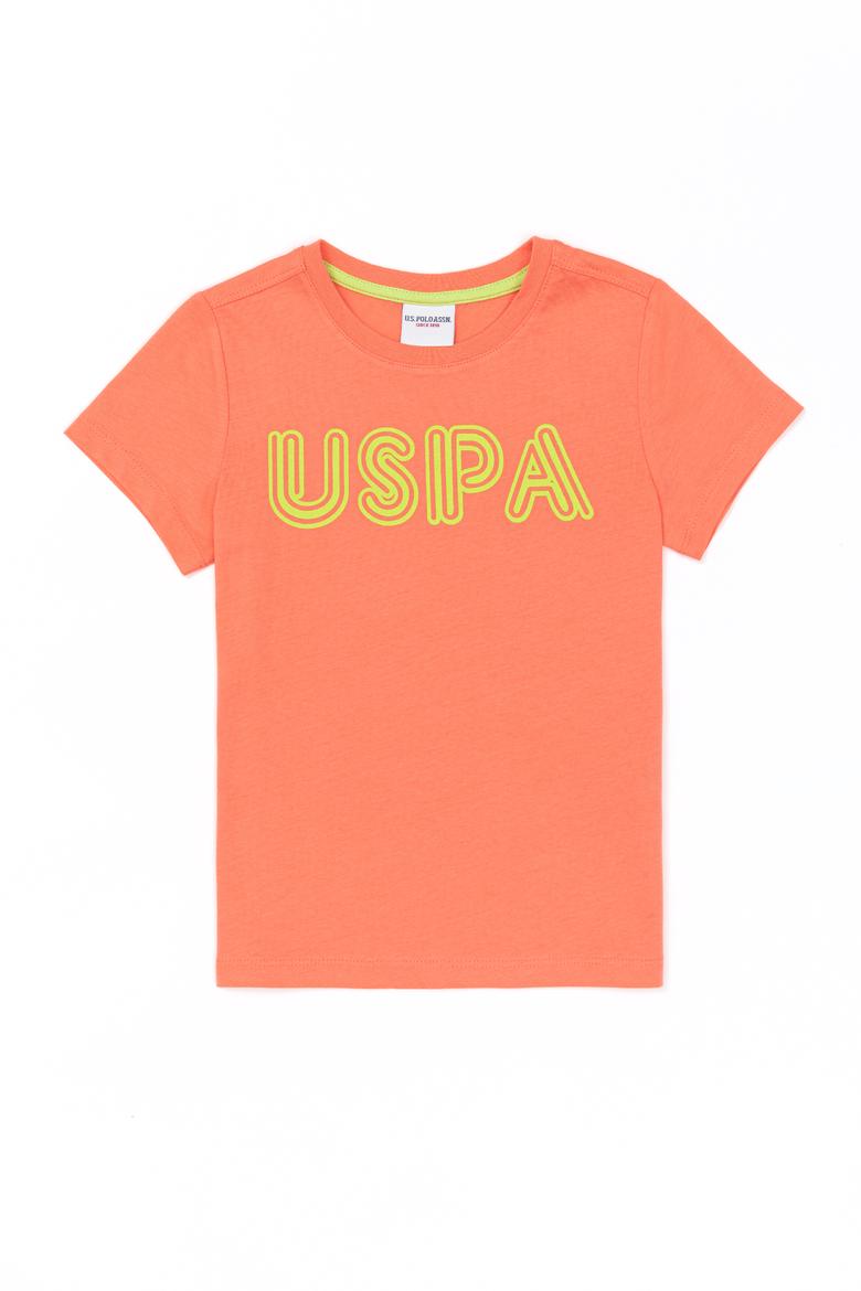 Çocuk Nar Çiçeği Bisiklet Yaka Tişört