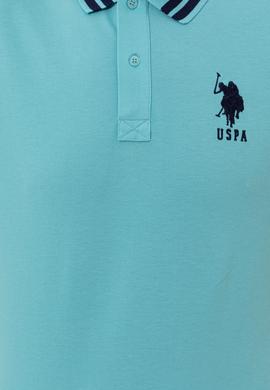 Erkek Turkuaz Basic Polo Yaka Tişört - 50249145068