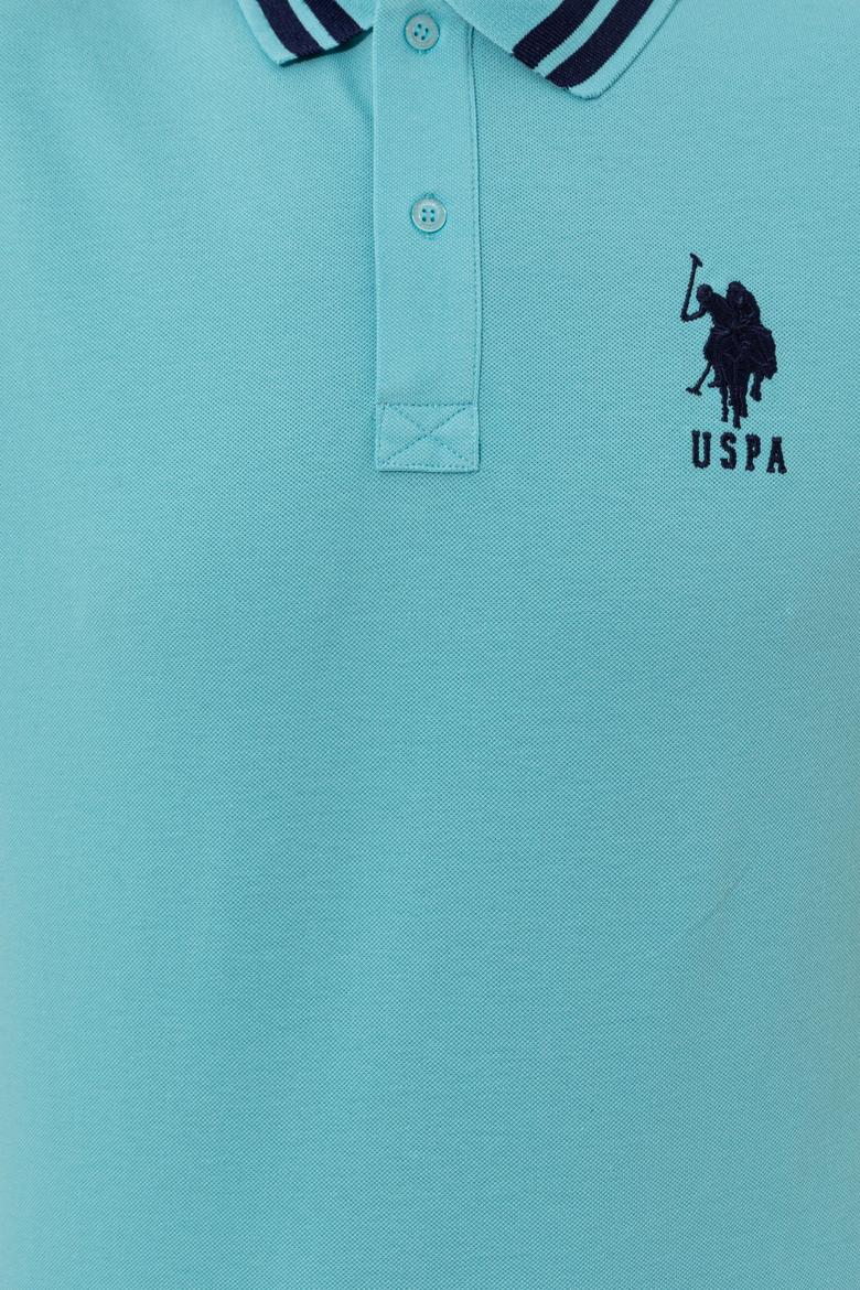 Erkek Turkuaz Basic Polo Yaka Tişört - 50249145068