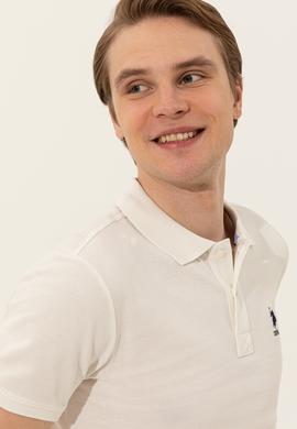 Erkek Ekru Basic Tişört - 50249153060