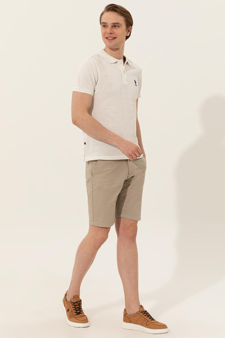 Erkek Ekru Basic Tişört - 50249153060