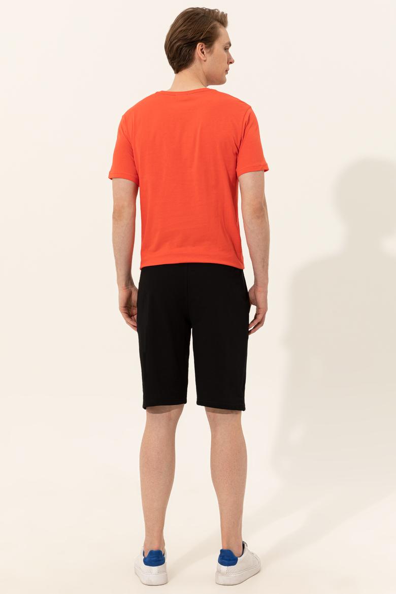 Erkek Siyah Örme Şort - 50251757013