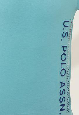 Erkek Turkuaz Bisiklet Yaka Tişört - 50248615034