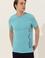 Erkek Turkuaz Bisiklet Yaka Tişört