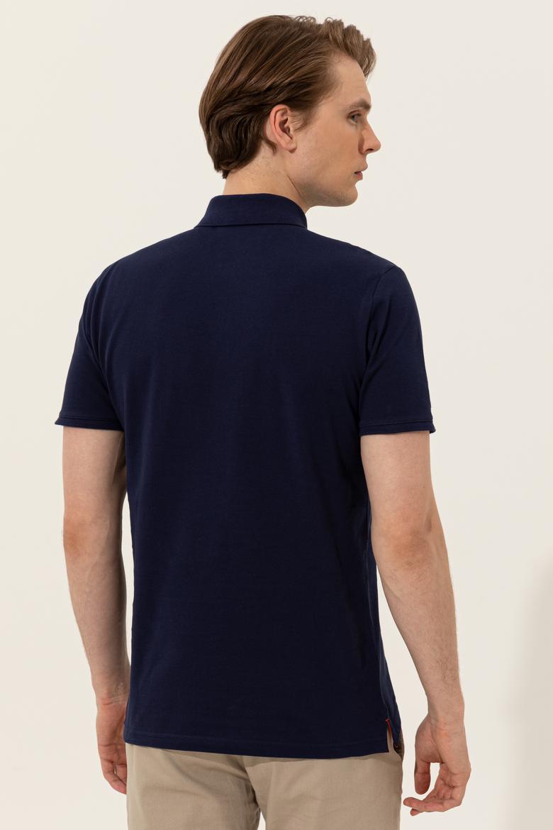 Erkek Lacivert Basic Tişört - 50248556043