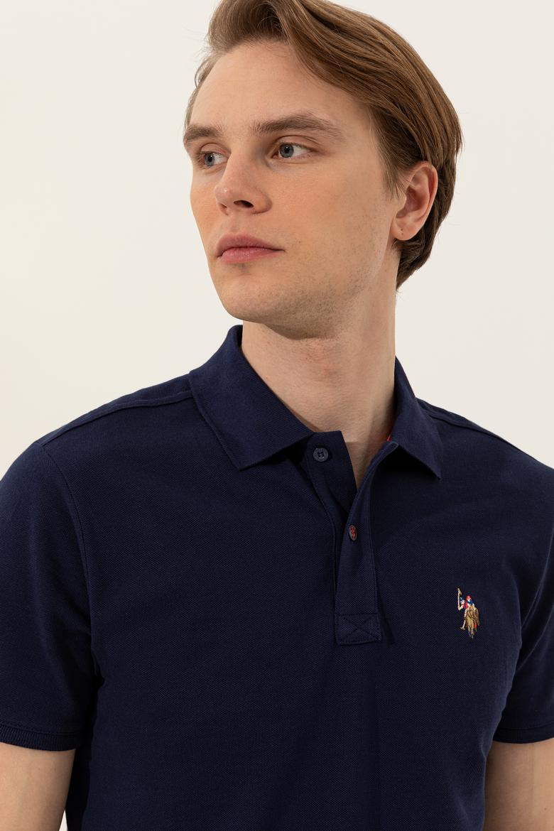 Erkek Lacivert Basic Tişört - 50248556043