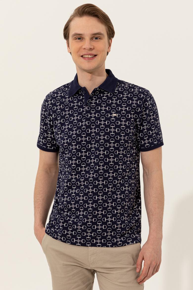 Erkek Lacivert Polo Yaka T-Shirt