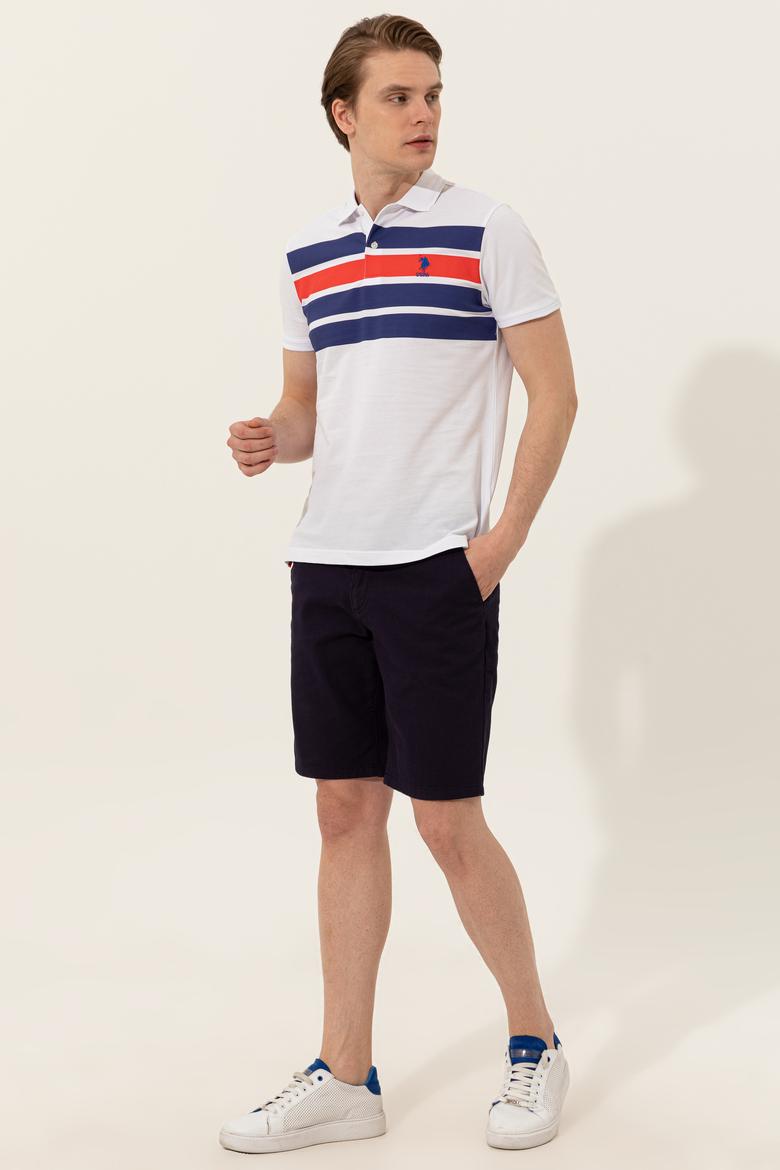 Erkek Mavi Polo Yaka T-Shirt - 50249175027