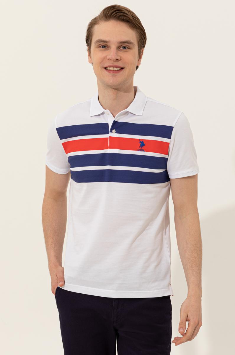 Erkek Mavi Polo Yaka T-Shirt