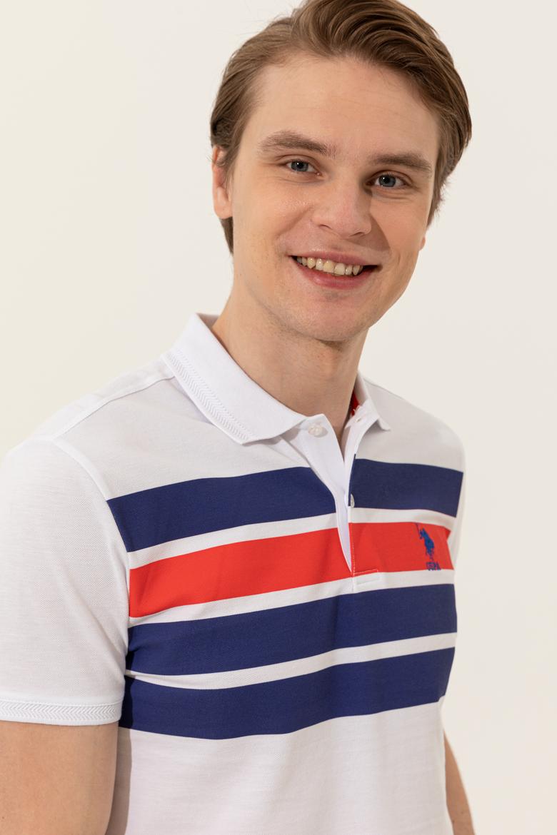 Erkek Mavi Polo Yaka T-Shirt - 50249175027