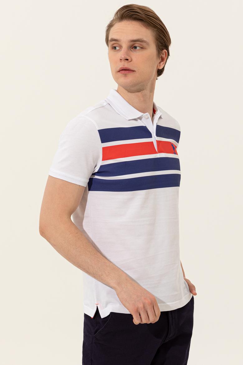Erkek Mavi Polo Yaka T-Shirt - 50249175027