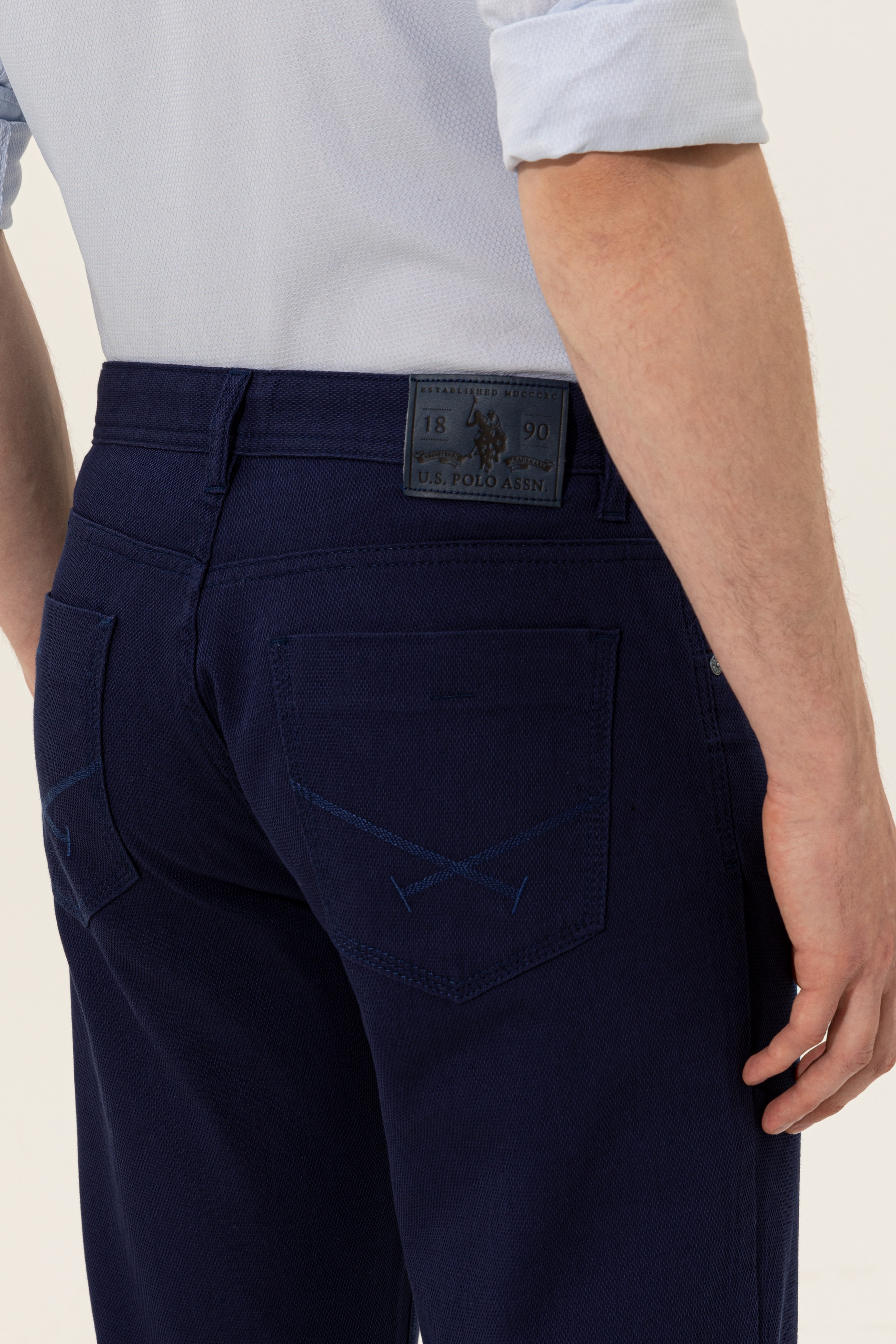 Erkek Lacivert Chinos - Image 6