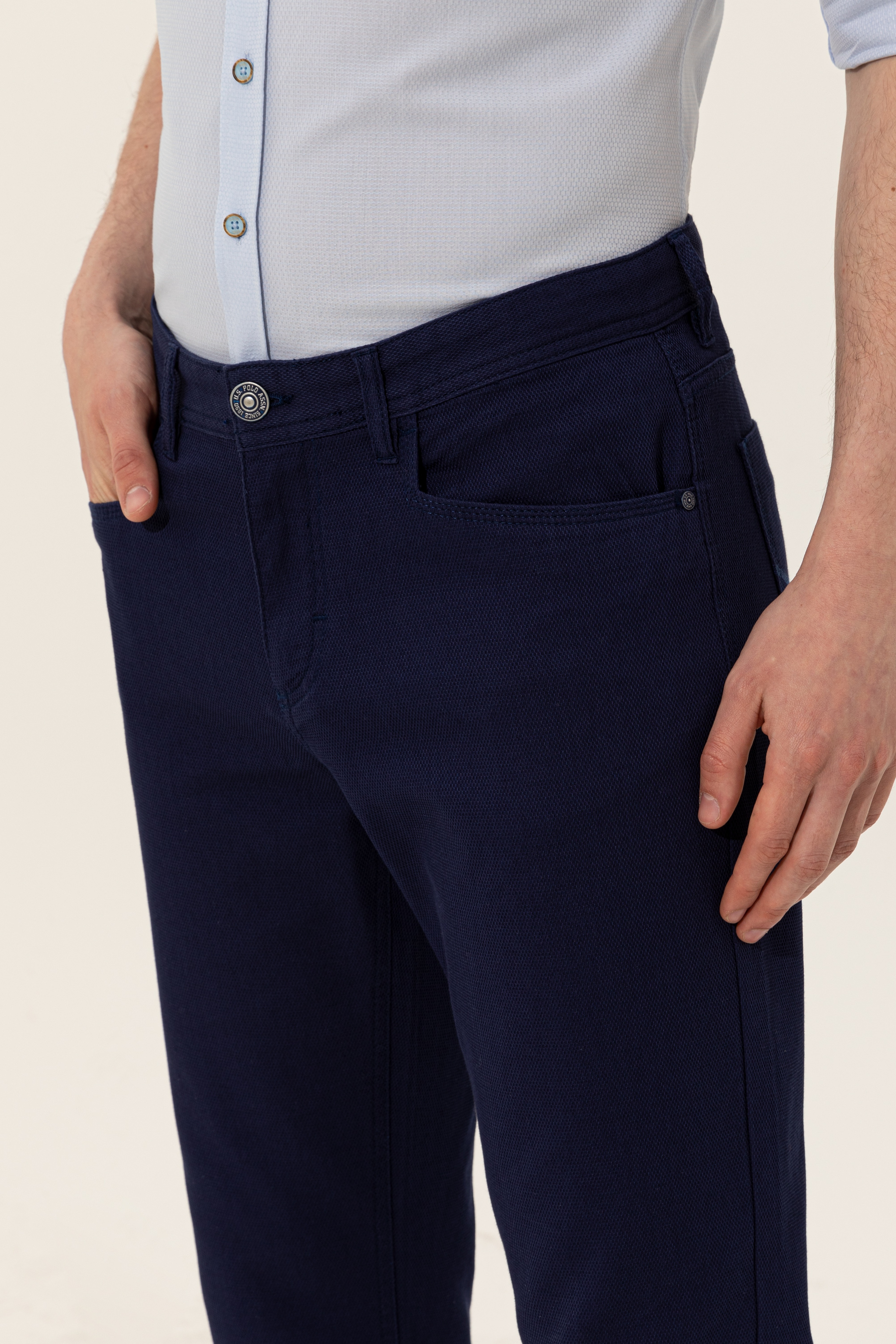 Erkek Lacivert Chinos - Image 5