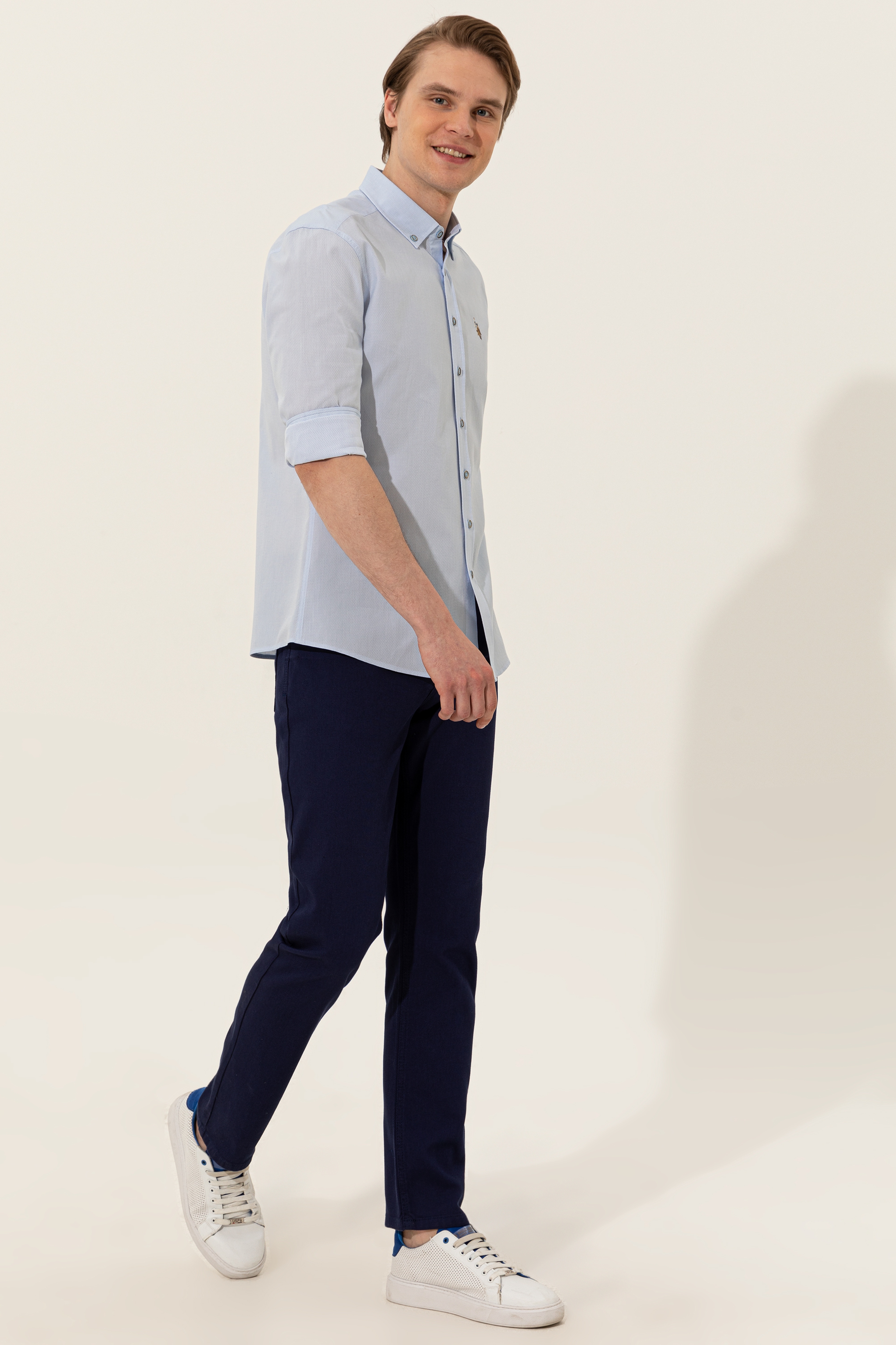 Erkek Lacivert Chinos - Image 3