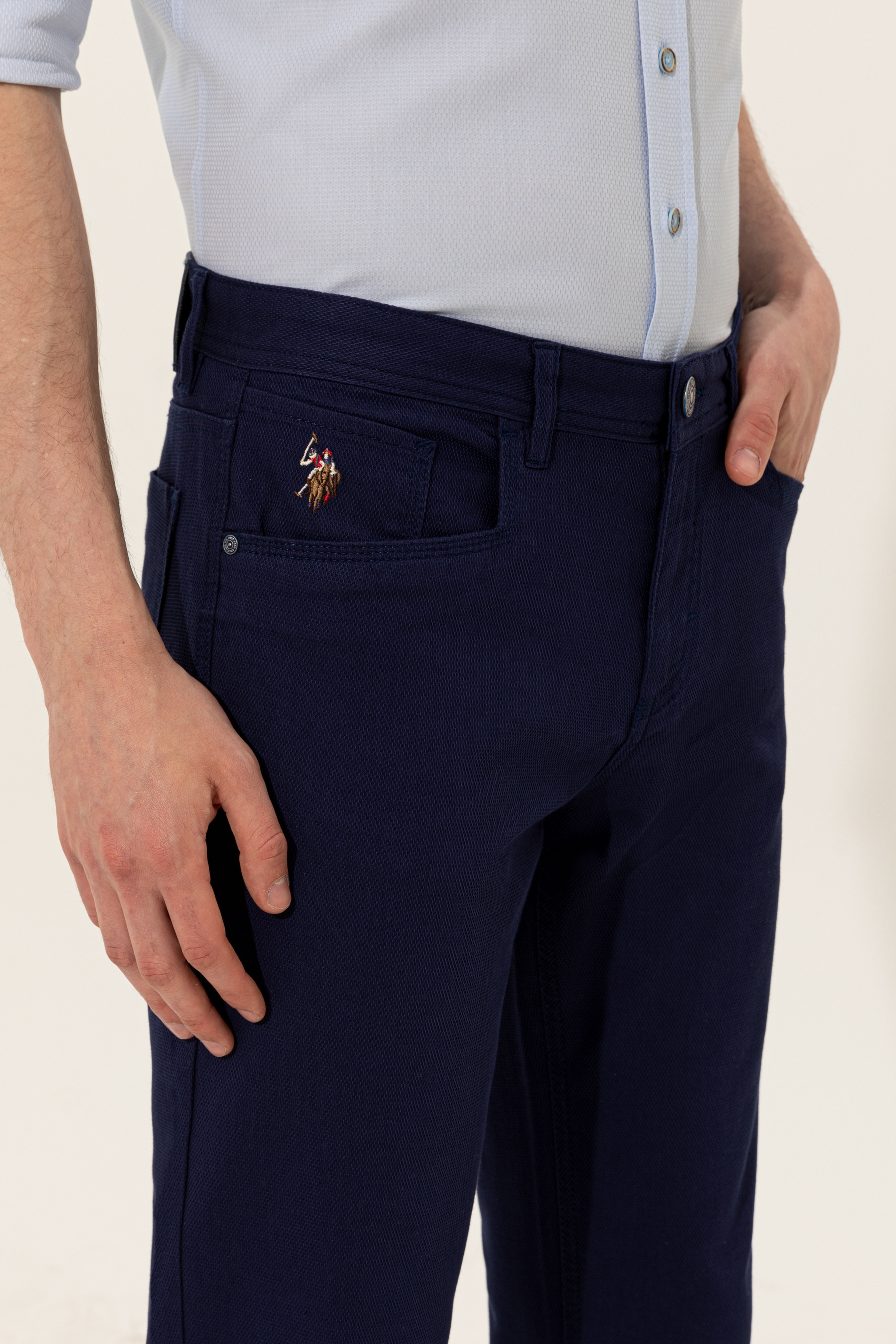 Erkek Lacivert Chinos - Image 7