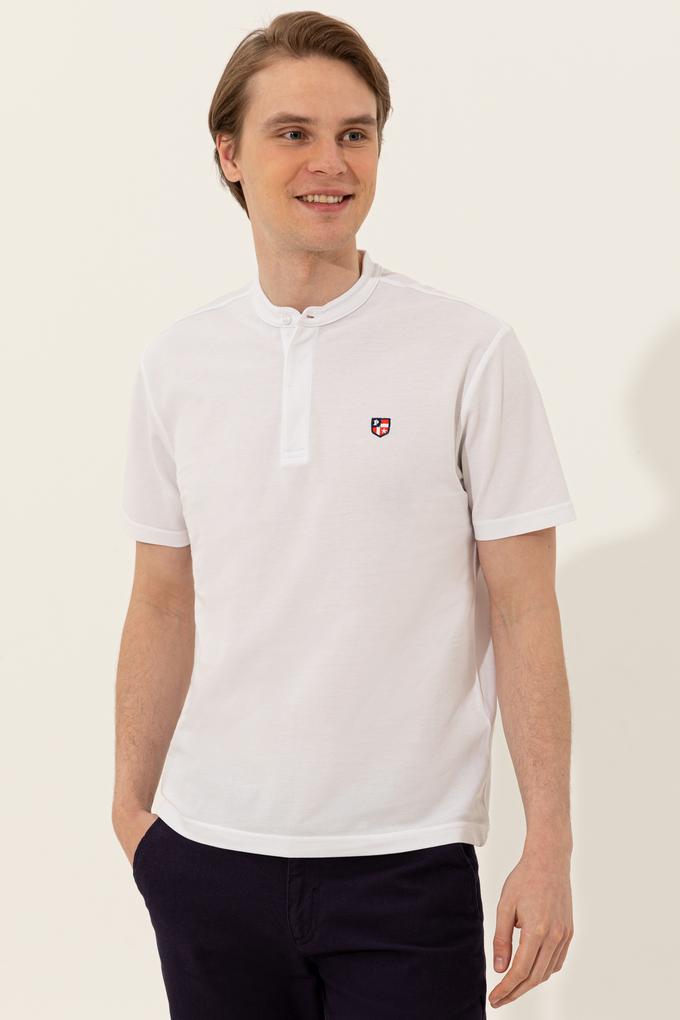 Erkek Beyaz Hakim Yaka Tişört