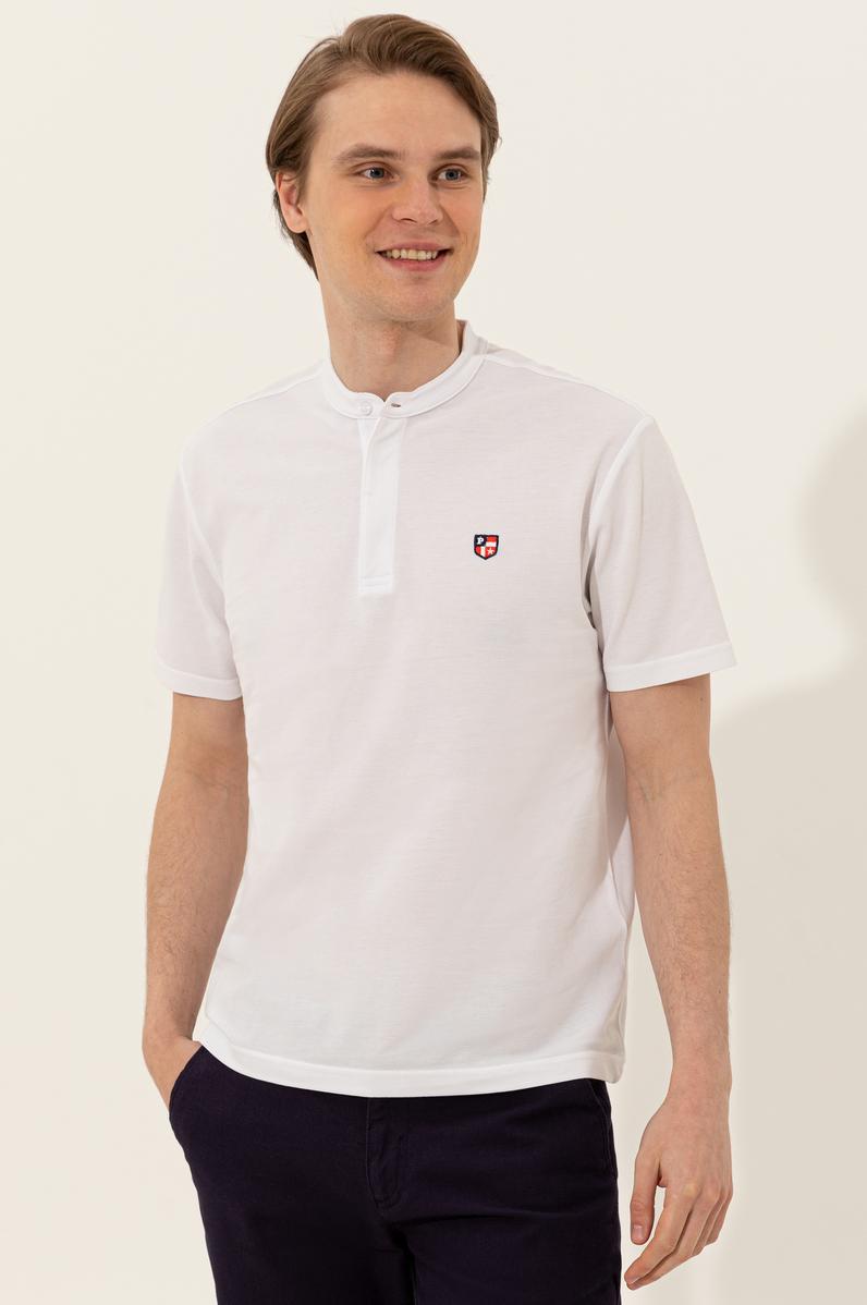 Erkek Beyaz Hakim Yaka Tişört